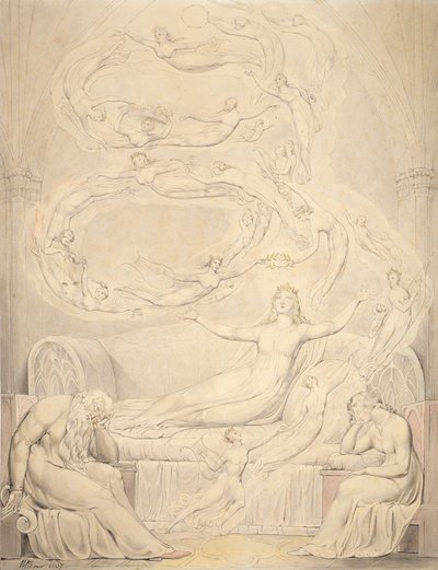 Le rêve de la reine Katherine, 1807 - William Blake